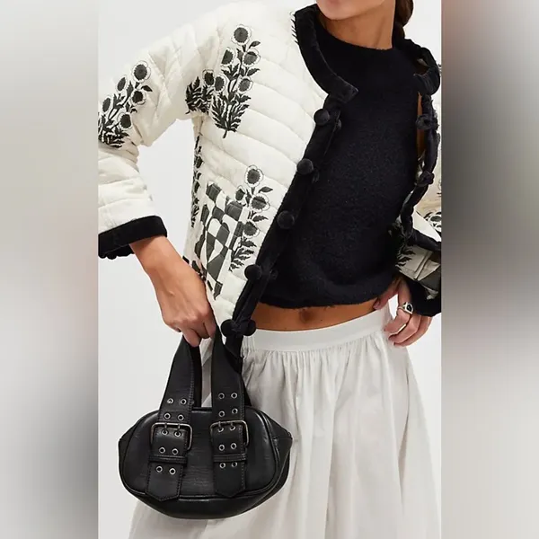 NWT Free People Say Yes Bag In Lilac 100% Leather $78 MSRP - Image 3