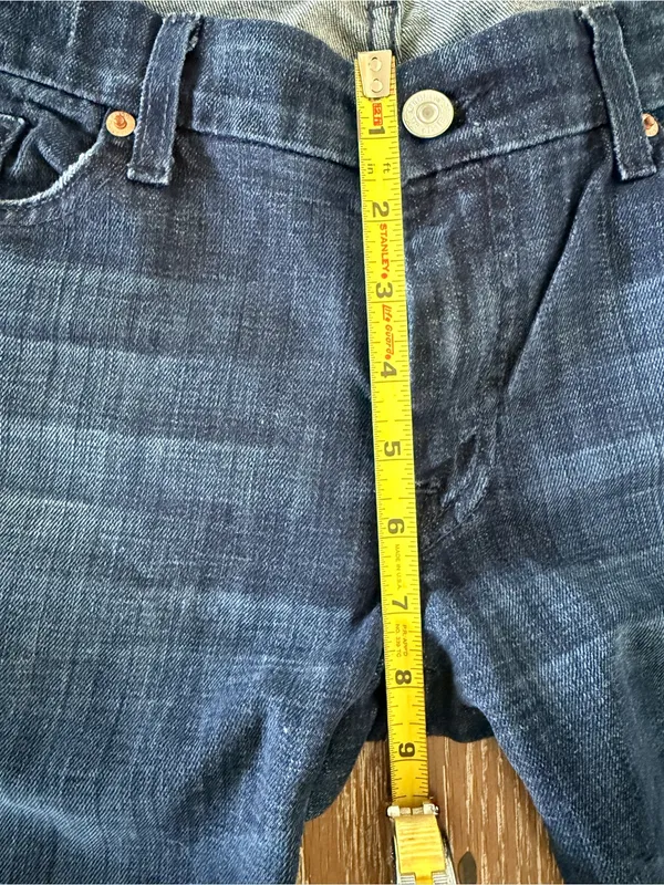 Women’s VTG 7 For All Mankind A-Pocket Bootcut Jeans Sz 31 Made in USA - Image 9