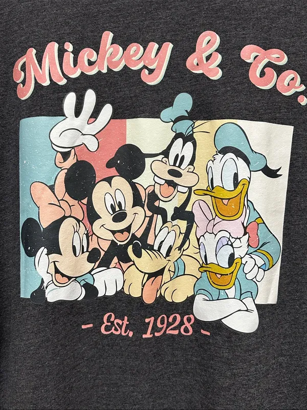 Mickey & Co Gray Disney Graphic Tee Shirt by Bella-Canvas size 3XL - Image 2