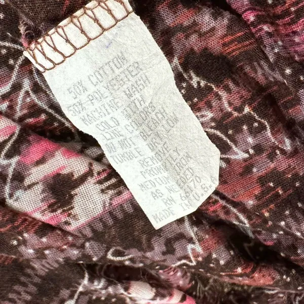 Free People Lightweight Pattern Long Sleeve Top Blouse Women’s Small - Image 3