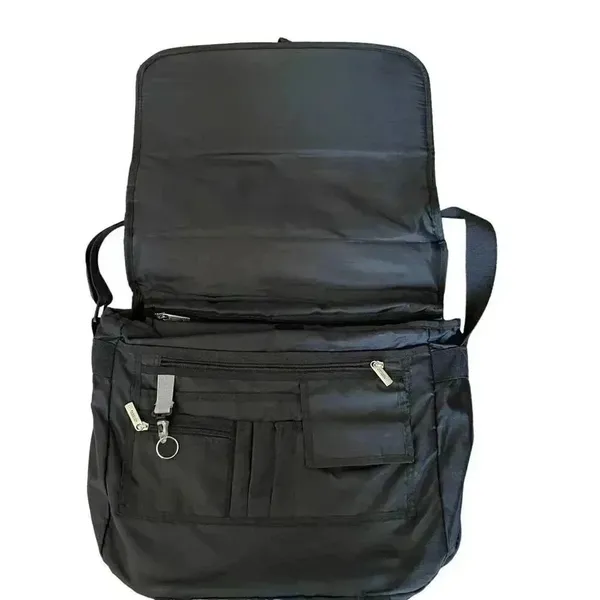 Kenneth Cole Reaction Black Laptop Messenger Office Business School Bag - Image 4