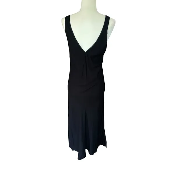 Vintage‎ April Cornell Maxi Dress Small Minimalist Black Whimsygoth Witchy Goth - Image 4