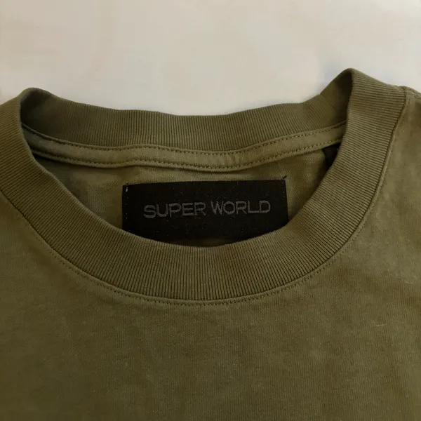 Aritzia super world army green long sleeve shirt - Image 2