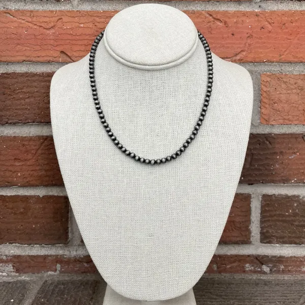 5mm Navajo Style Pearl Necklace - Image 2