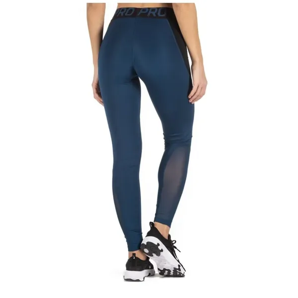 Nike Women’s Compression Leggings Blue/Black Dri-Fit Size L - Image 3