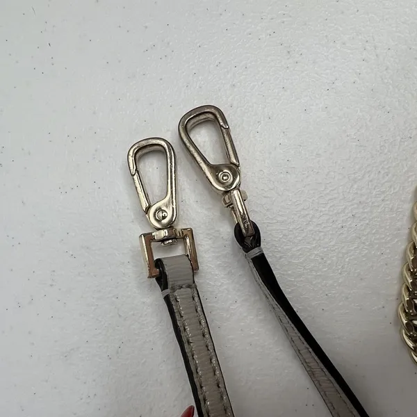 KATE SPADE Laurel Way Greer Crossbody‎ Shoulder Bag Gray Leather Crossbody Strap - Image 6