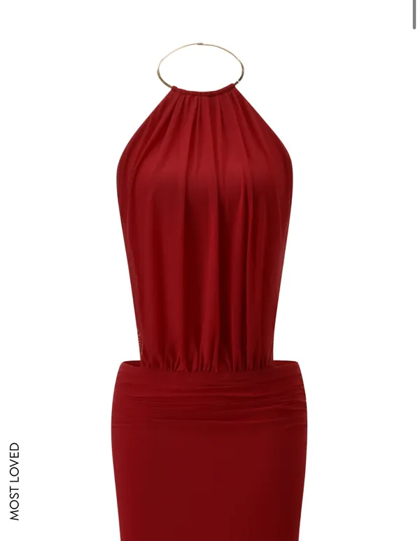 Tiger Mist Evanna Maxi Dress - Red. Size Xs. - Image 6
