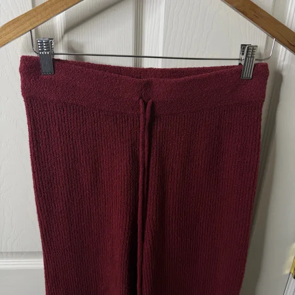 Nation LTD Rachelle Cozy Ribbed Pant in Danish Red Wide‎ Leg Womens Size S - Image 3