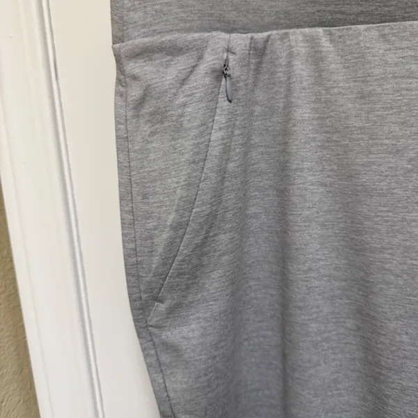 Chico's Womens Gray‎ Heathered Pull On Ankle Pants Zip Pockets Size 3R XL 16 - Image 7