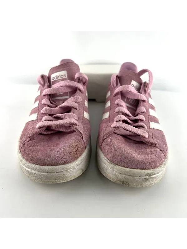 Adidas Campus Mens 5 Womens 6 00s Pink and White Suede Low Top Sneakers - Image 3