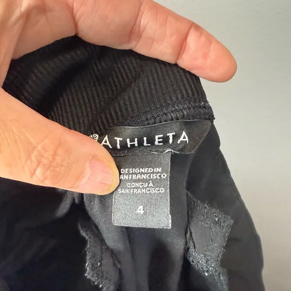 Athleta‎ Brooklyn Jogger Women's Black Athletic Athleisure Pants Size 4 - Image 3