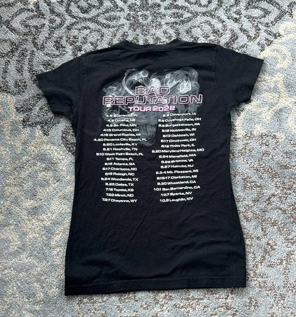 Kid Rock Bad Reputation Tour 2022 T-shirt Black Medium - Image 5