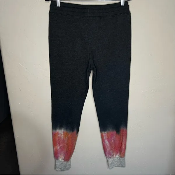 Sundry Gradient Ombré‎ Charcoal Gray Pink Sweatpant Joggers - Image 7