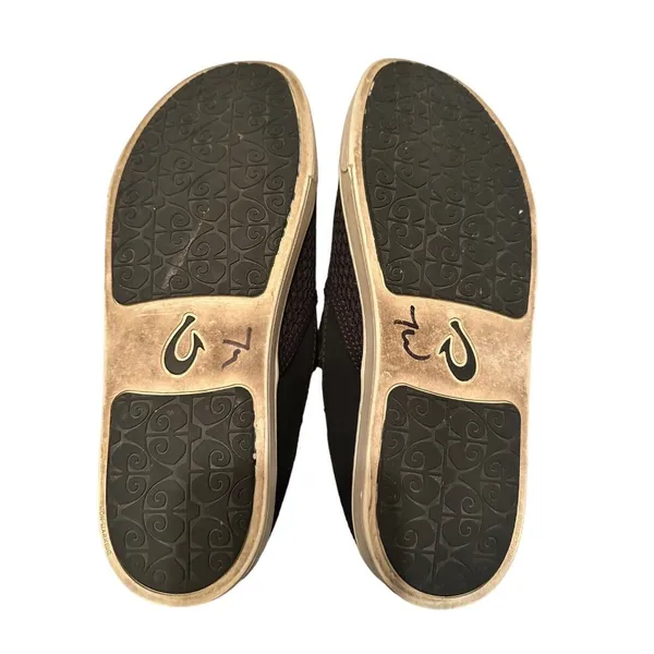 Olukai Pehuea Women’s Slip‎ On Sneakers Black Sz 10 Great Condition #S48-8 - Image 5