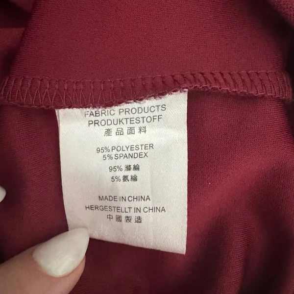 Miusol Womens Medium Burgundy Sleeveless Mock Neck Sheath Dress - Image 6