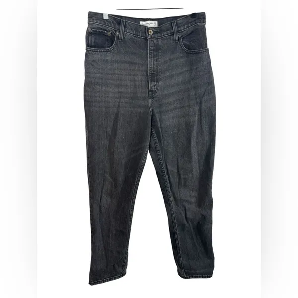 Abercrombie & Fitch 90s Straight Ultra High Rise Jeans Curve Love Size 29 /‎ 8R - Image 3