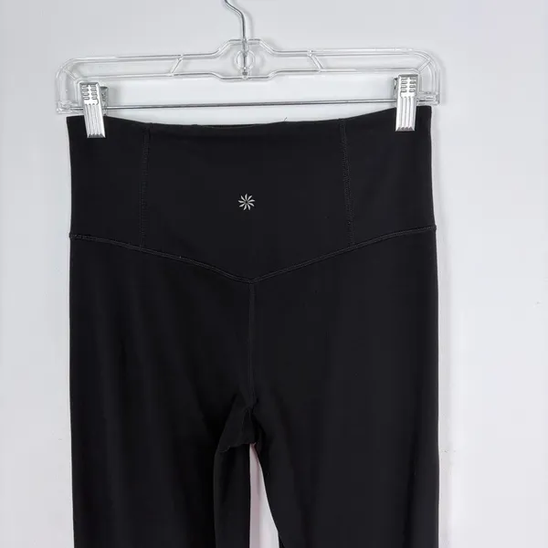 Athleta Elation Ultra High Rise Flare Pant Black Soft Yoga Stretch Size Small - Image 5