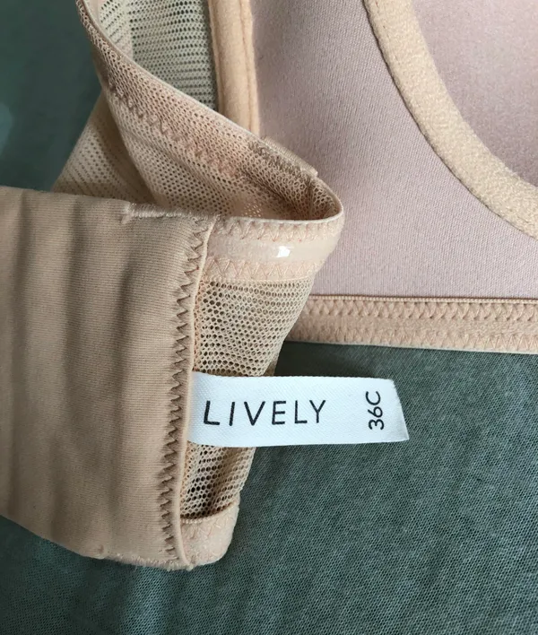 Lively Wireless Strapless Bra Tan Size 36 C - Image 8