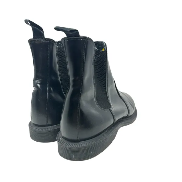 Dr. Martens Flora Chelsea Boots Pull-On Leather‎ Polished Black Size US 9 - Image 7