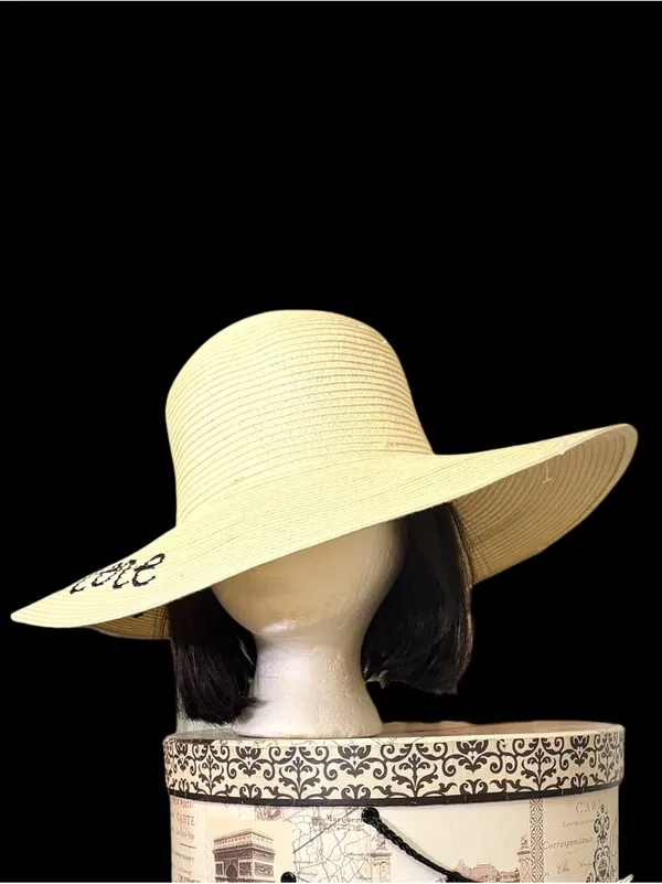 TART ‘Beach Hair Don’t Care’ 17” Wide Brim Paper Floppy Hat OS NWT - Image 2