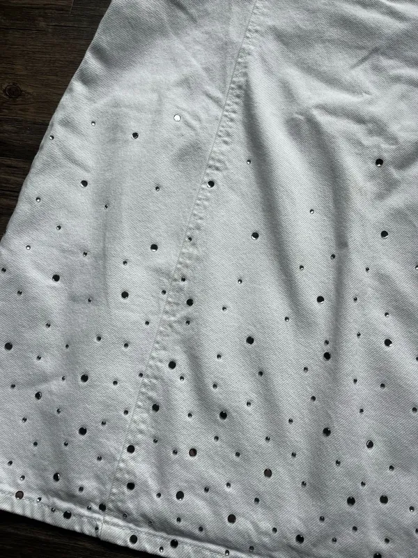 Zara Glitter Denim Dress XXL - Image 3