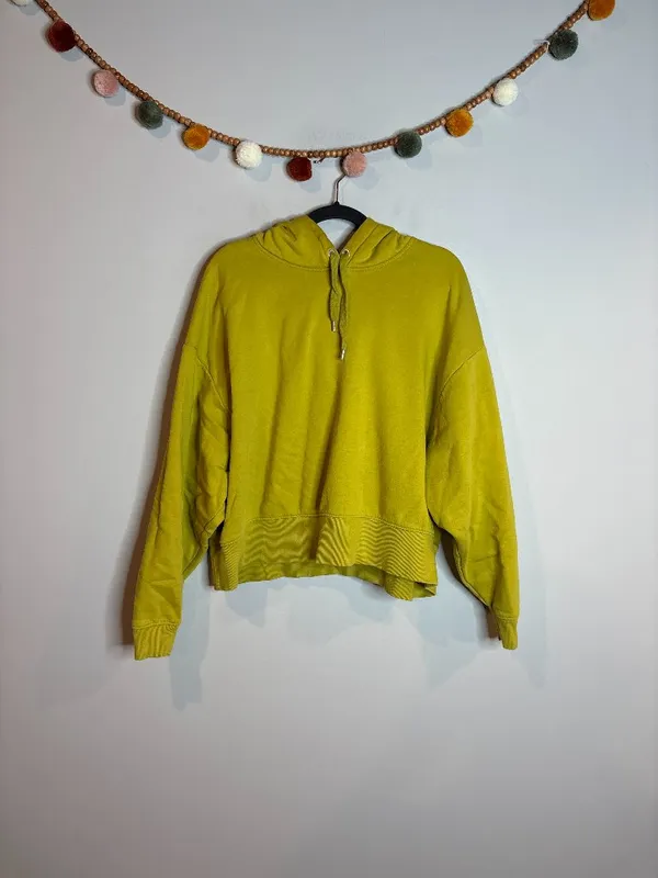 Calia Chartreuse Everyday Fleece Boxy hoodie - Image 2