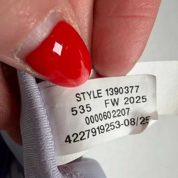 Under Armour Large Sports Bra Crossback Mid-Impact Purple 1390377 Gym Workout - Image 9