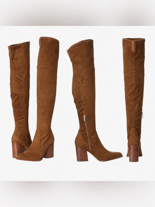 Marc Fisher Meyana Tan Over-the-Knee Boots 9.5M Retail $189 - Image 2