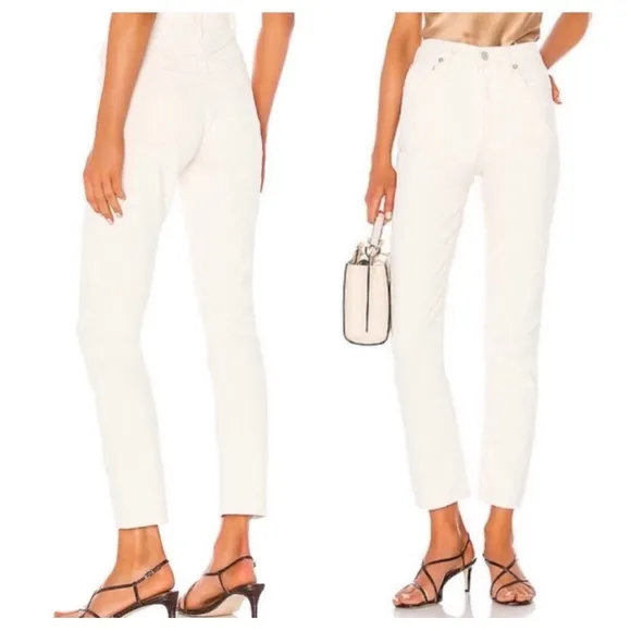 Agolde Remy High Rise Straight Jeans in Paper Size 26 - Image 2