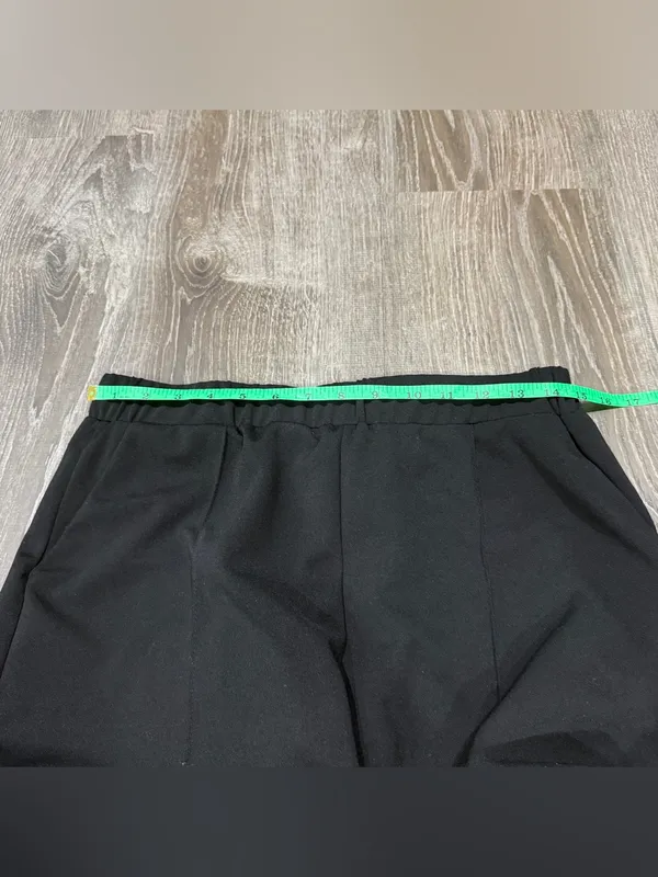 Black Pull On High Rise Pants Size L - Image 6