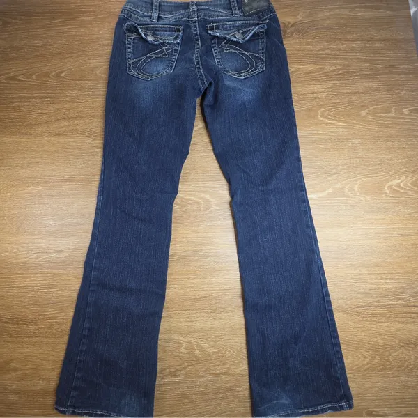 Silver Jeans Suki Surplus Womens 31x34 Bootcut Jeans Dark Wash Y2K Western - Image 3