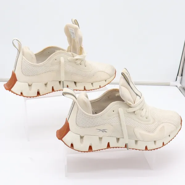Reebok Zig Dynamica Cream Gum Running Shoes FX1103 Womens Size 9 Low Top Sneaker - Image 3