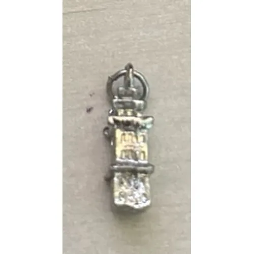 Sterling‎ silver Japanese pagoda charm 1" - Image 2