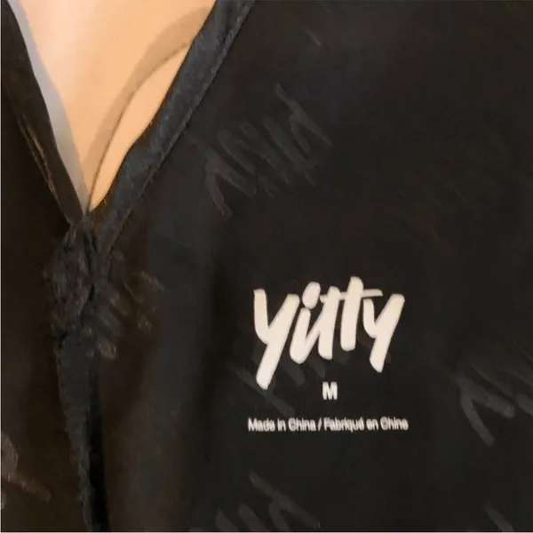 YITTY‎ Women's Satin Pretty Mini Robe Size Medium Iconic Black - Image 7