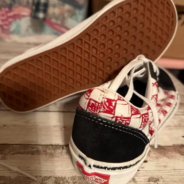 Vans Old Skool Sketch Checkerboard Low-Top Skate Shoes - Image 6