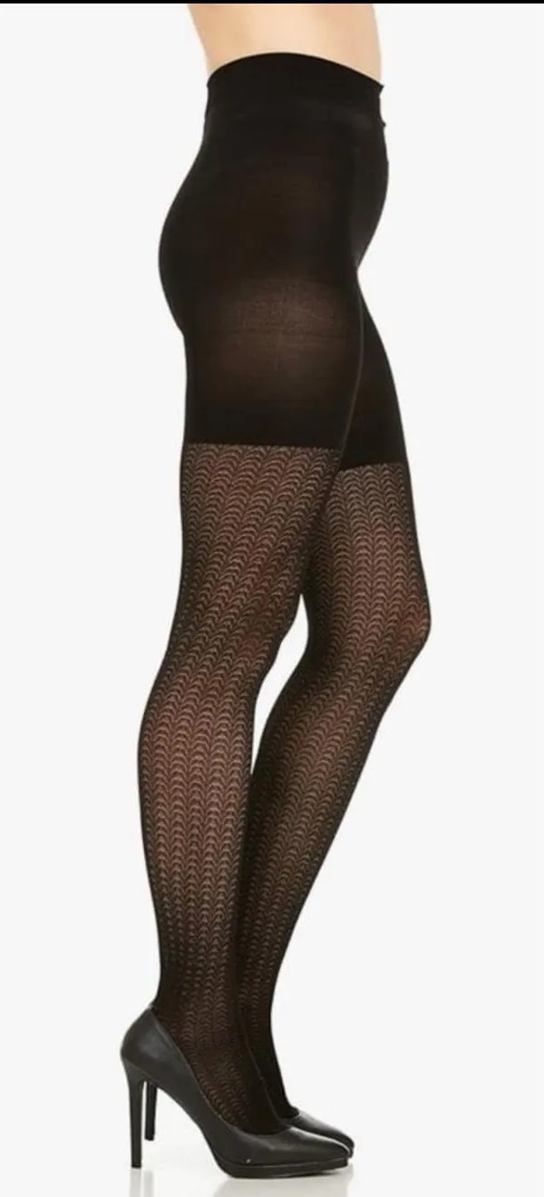 Spanx Love Your Assets Wish Bone Textured Shaping Tights by Sara Blakely - Image 2