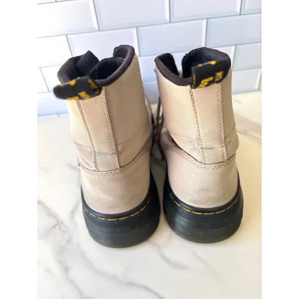 Dr. Martens Combs W Canvas‎ Utility Boots Beige Parchment Womens 10 26911292 - Image 4