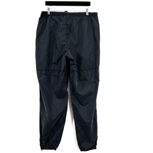 Vtg. 90s Nike White Tag Track‎ Pants Mens XL Charcoal Nylon Windbreaker Running - Image 2