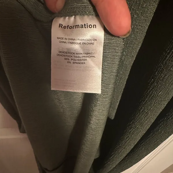 Reformation Olive Backless Halter Dress - Image 6