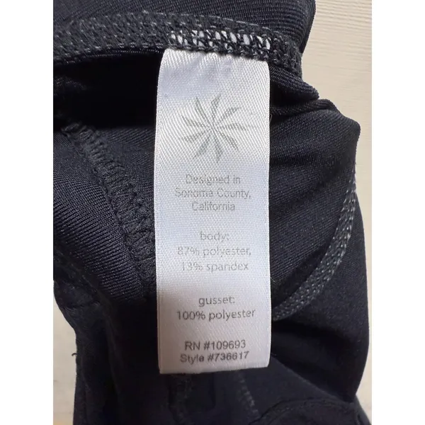 Athleta Women Wide Leg Low Rise Pants Pull On Size XSP Black‎ Yoga - Image 6
