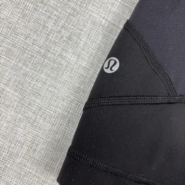 Lululemon Leggings Womens 10 Black Capri Drawstring Side Pocket Running Yoga Gym - Image 11