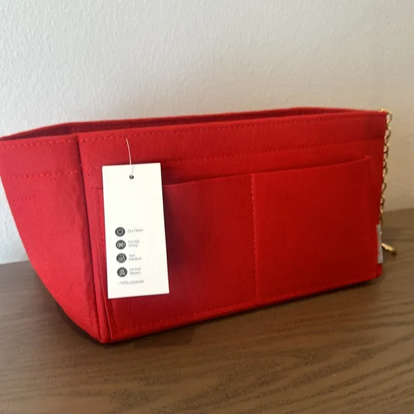 NWT Red Felt Purse Insert - Image 5