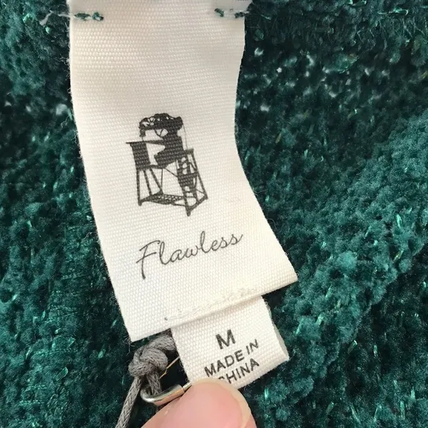 Flawless Green Chenille Pocketed Oversized Cardigan - Image 5