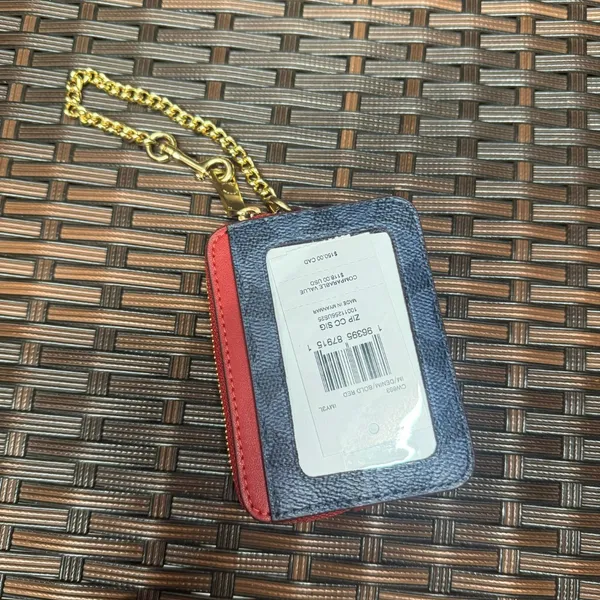 coach Zip Card Case In Signature Canvas cw883 - Image 4