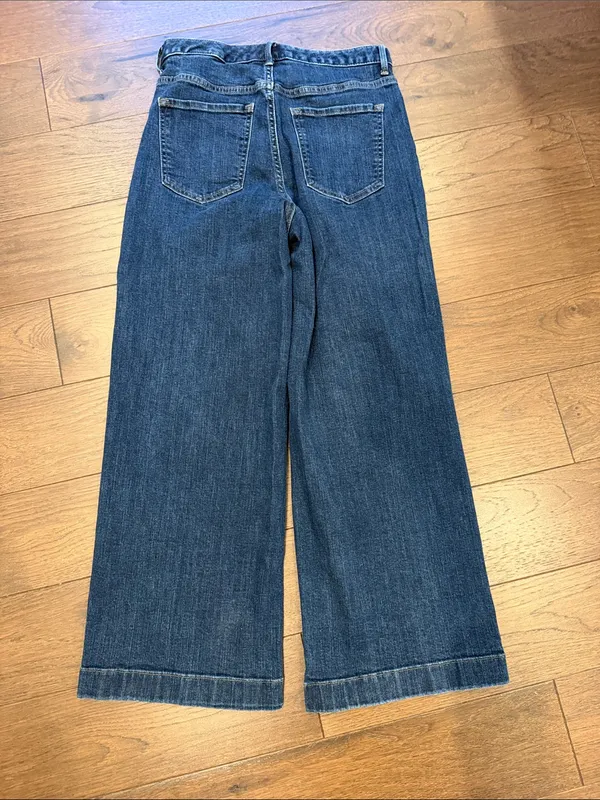 Banana Republic High Rise Wide Leg Crop Jeans Size 27 - C2-043 - Image 6