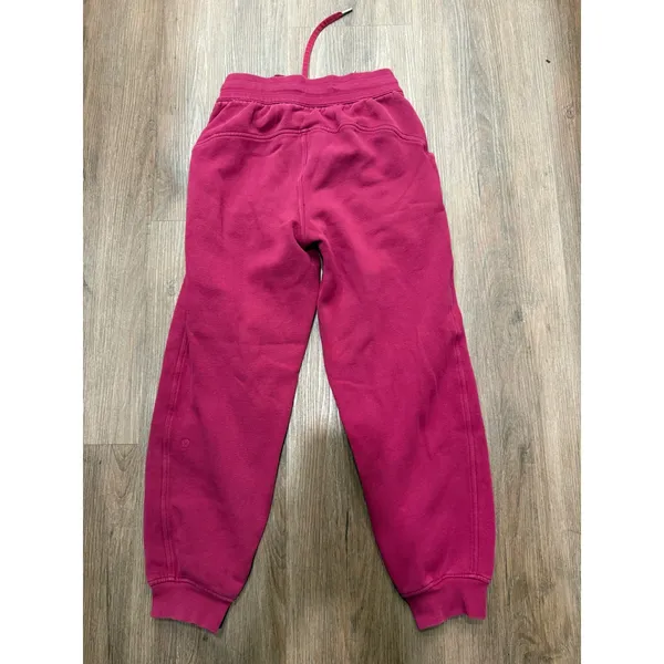 Lululemon Scuba High-Rise Joggers Pink Magenta Cotton Fleece Sweatpants Size 2‎ - Image 2