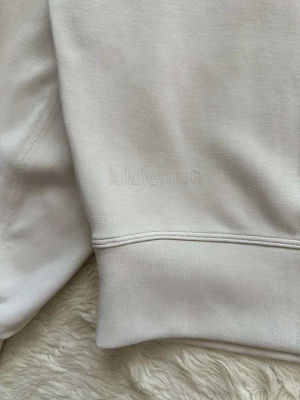 Lululemon Sweatshirt Softstreme Perfectly Oversized Cropped Crew Pullover Sz 8 - Image 7
