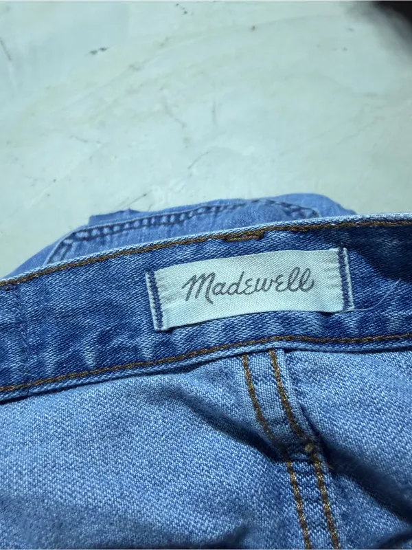 Madewell the dad Jean cutoff Denim Shorts blue 26 - Image 8