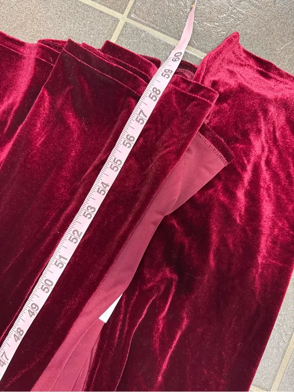 Baltic Born Meghan Velvet Short Sleeve Wrap Maxi Dress Red Large Romantic Goth - Image 11