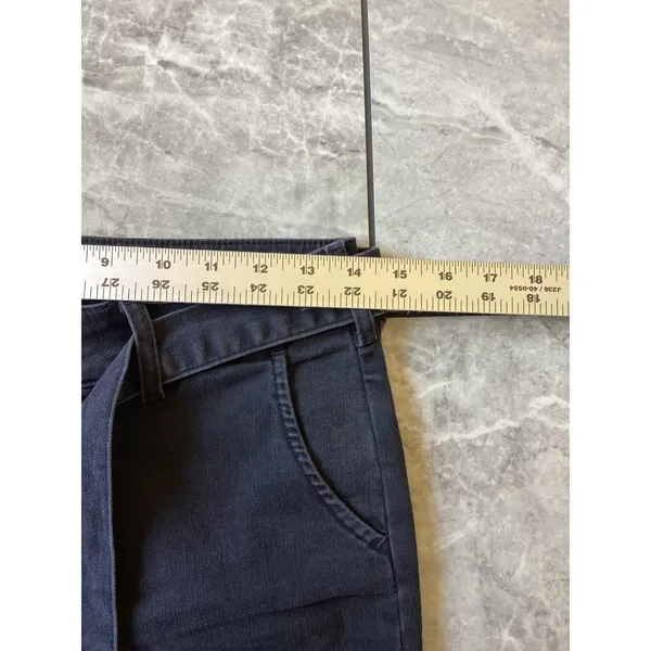 NYDJ Marilyn Straight Leg Jeans Charcoal Gray Tie Belt Trousers Size 6 - Image 3